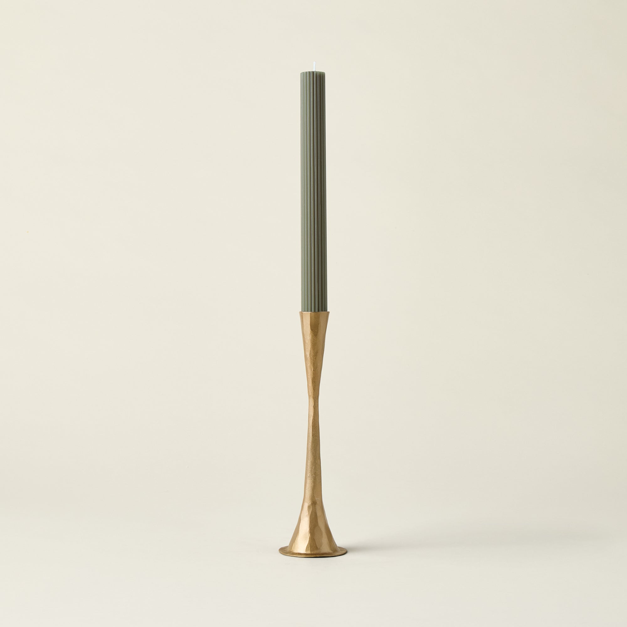 Hand-Forged Antique Brass Taper Holder