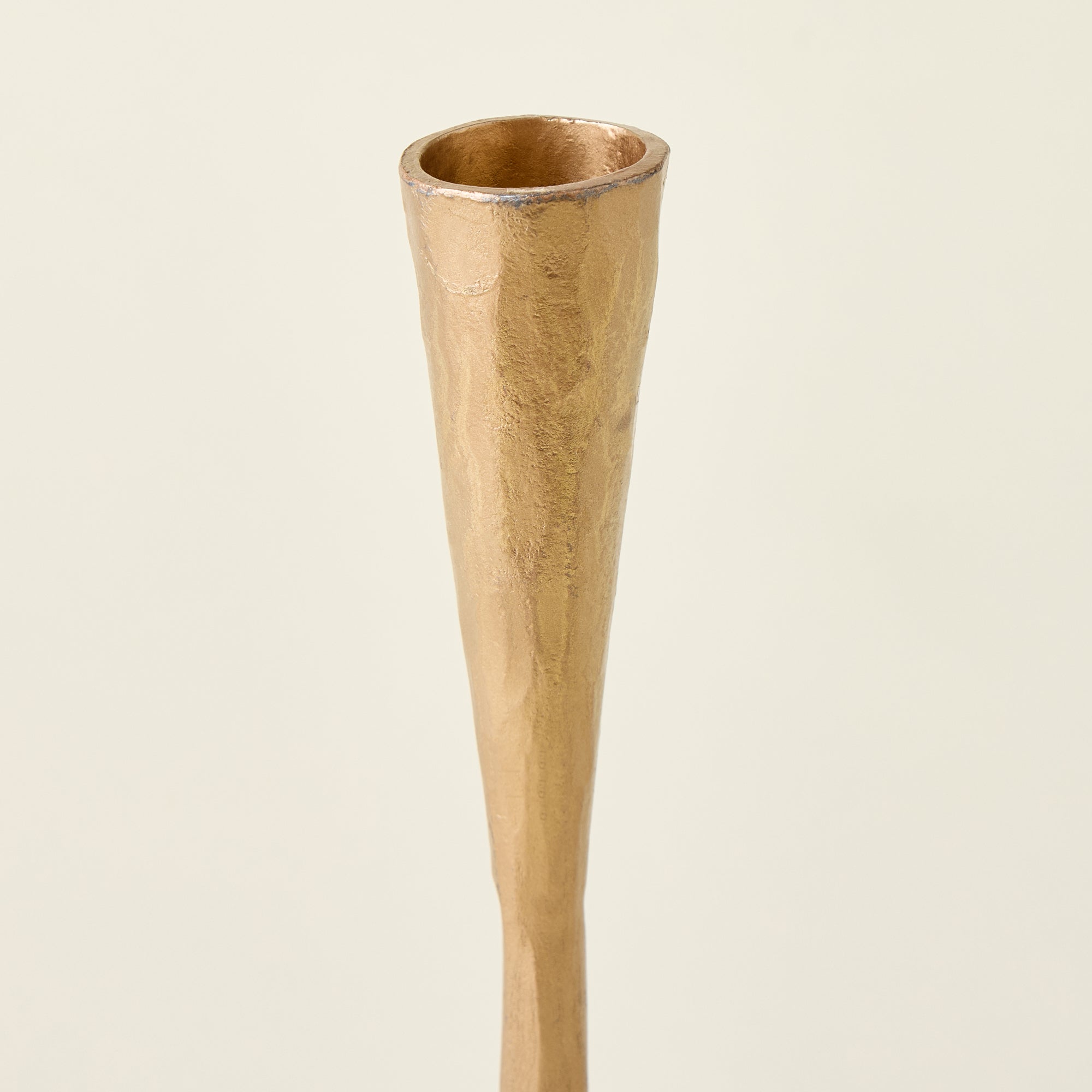 Hand-Forged Antique Brass Taper Holder