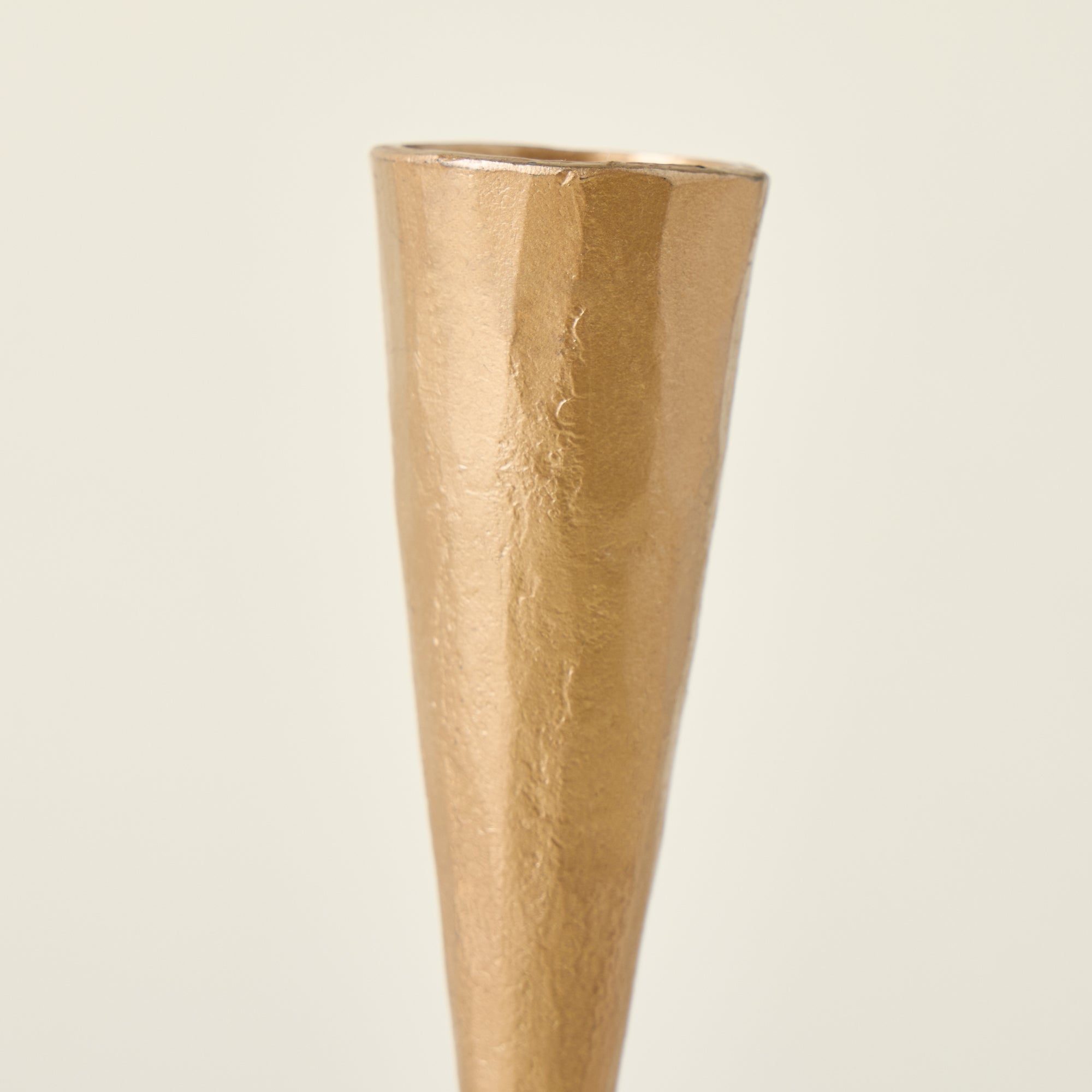 Hand-Forged Antique Brass Taper Holder