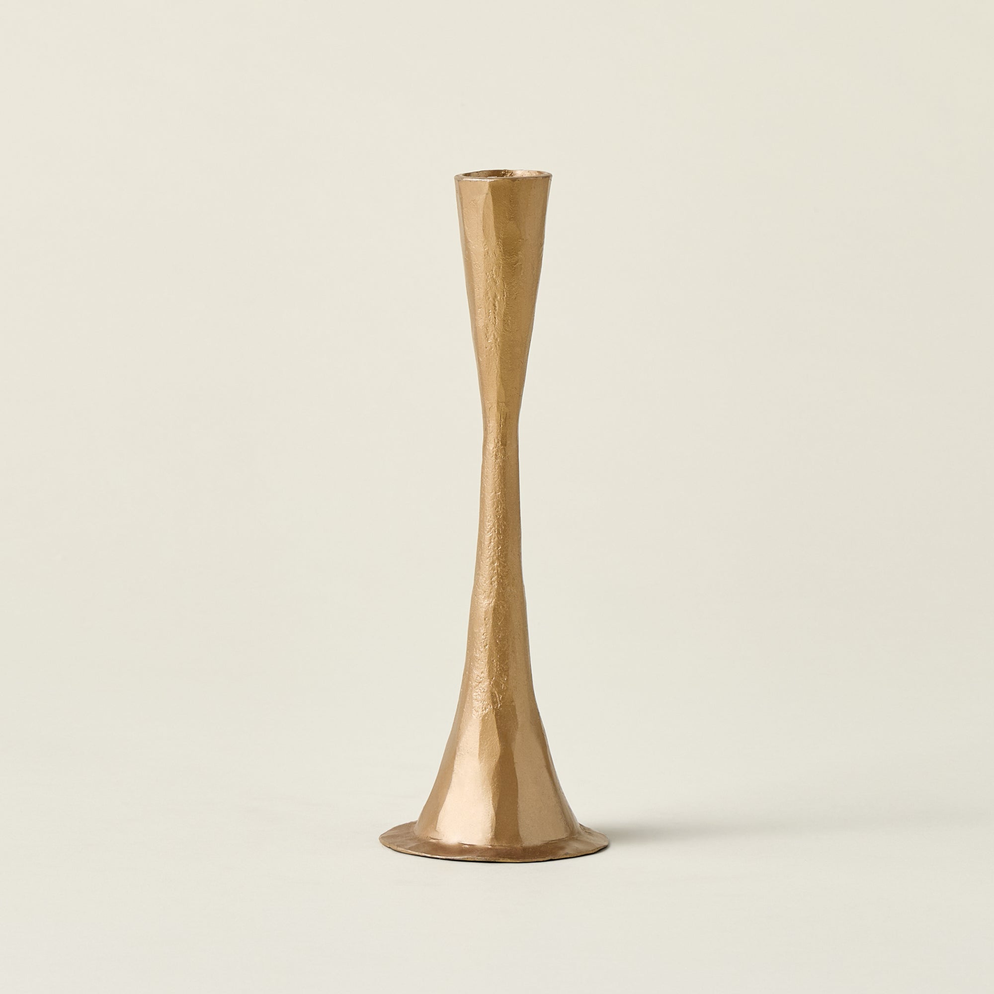 Hand-Forged Antique Brass Taper Holder