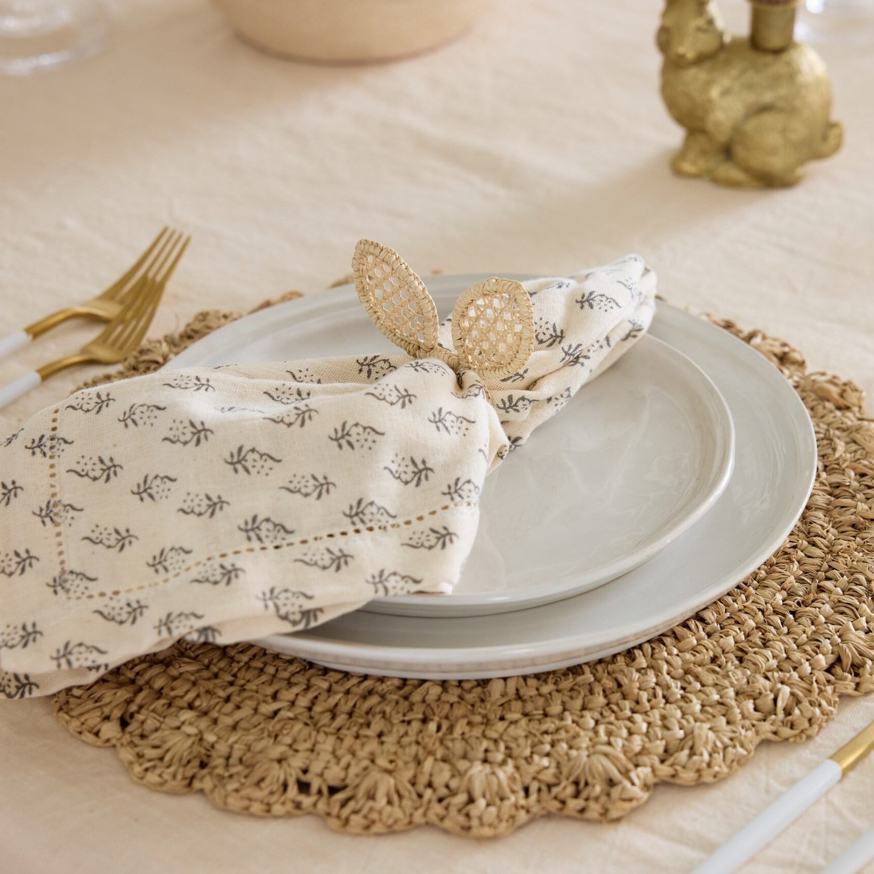 Bunny Ear Napkin Ring - Set of 4