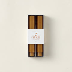 6" Hexagon Taper Candles - Set of 2